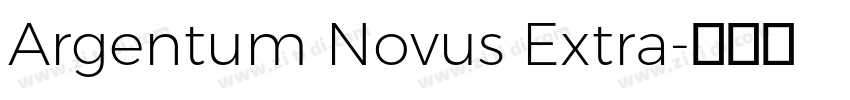Argentum Novus Extra字体转换